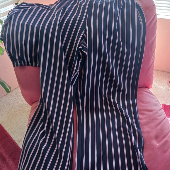 GB blue and red strip pant suit - Picture 3 of 3